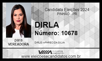 Candidato DIRLA 2024 - PINHÃO - Eleições