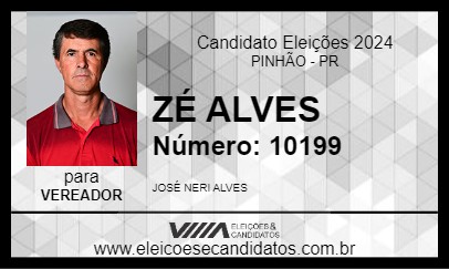 Candidato ZÉ ALVES 2024 - PINHÃO - Eleições