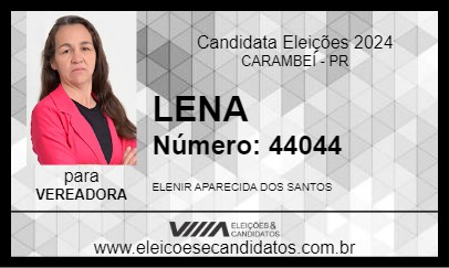 Candidato LENA 2024 - CARAMBEÍ - Eleições