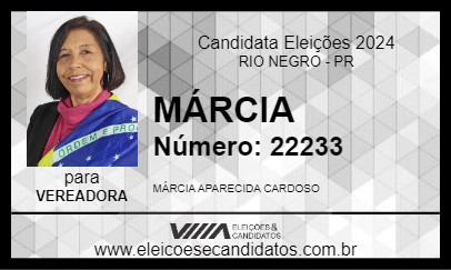 Candidato MÁRCIA 2024 - RIO NEGRO - Eleições