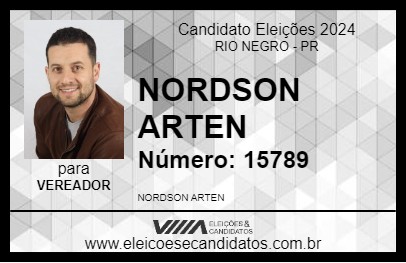 Candidato NORDSON ARTEN 2024 - RIO NEGRO - Eleições