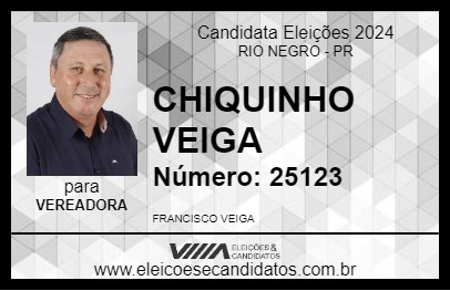 Candidato CHIQUINHO VEIGA 2024 - RIO NEGRO - Eleições