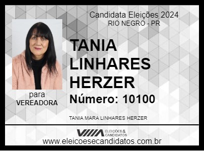 Candidato TANIA LINHARES HERZER 2024 - RIO NEGRO - Eleições