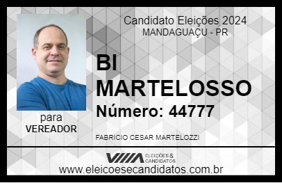 Candidato BI MARTELOSSO 2024 - MANDAGUAÇU - Eleições