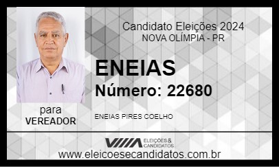 Candidato ENEIAS 2024 - NOVA OLÍMPIA - Eleições