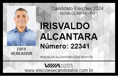 Candidato IRISVALDO ALCANTARA 2024 - NOVA OLÍMPIA - Eleições