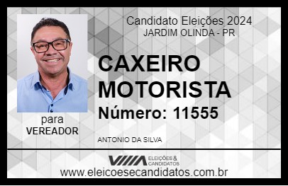 Candidato CAXEIRO MOTORISTA 2024 - JARDIM OLINDA - Eleições