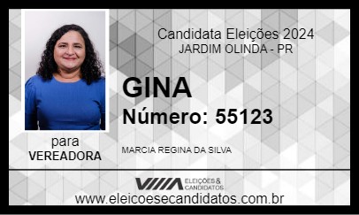 Candidato GINA 2024 - JARDIM OLINDA - Eleições