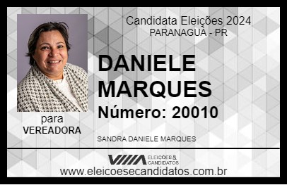 Candidato DANIELE MARQUES 2024 - PARANAGUÁ - Eleições