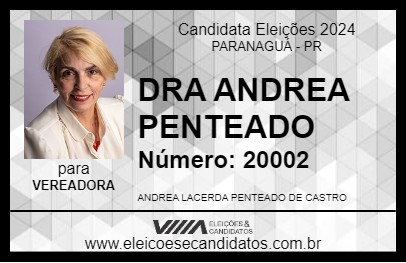 Candidato DRA ANDREA PENTEADO 2024 - PARANAGUÁ - Eleições