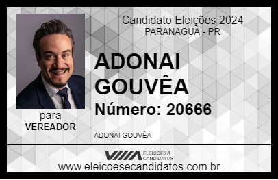 Candidato ADONAI GOUVÊA 2024 - PARANAGUÁ - Eleições