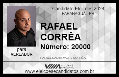 Candidato RAFAEL CORRÊA 2024 - PARANAGUÁ - Eleições