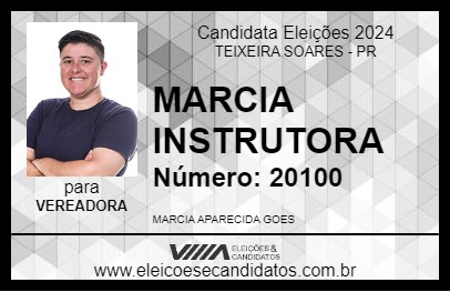 Candidato MARCIA INSTRUTORA 2024 - TEIXEIRA SOARES - Eleições