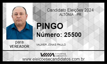 Candidato PINGO 2024 - ALTÔNIA - Eleições