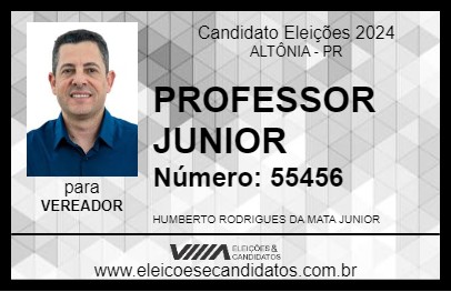 Candidato PROFESSOR JUNIOR 2024 - ALTÔNIA - Eleições