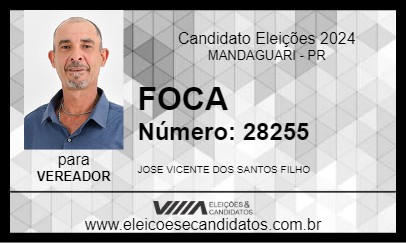 Candidato FOCA 2024 - MANDAGUARI - Eleições