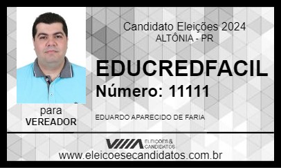 Candidato EDUCREDFACIL 2024 - ALTÔNIA - Eleições