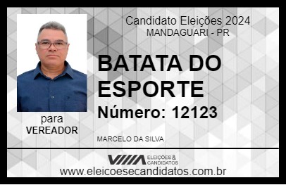 Candidato BATATA DO ESPORTE 2024 - MANDAGUARI - Eleições