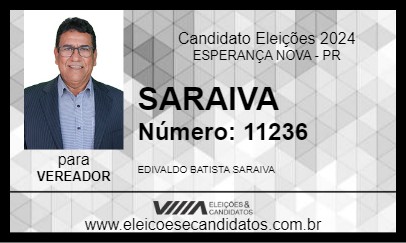 Candidato SARAIVA 2024 - ESPERANÇA NOVA - Eleições