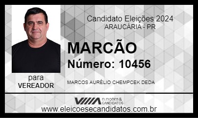 Candidato MARCÃO 2024 - ARAUCÁRIA - Eleições