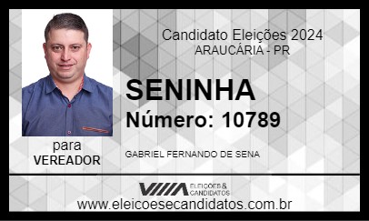 Candidato SENINHA 2024 - ARAUCÁRIA - Eleições