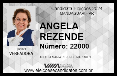 Candidato ANGELA REZENDE 2024 - MANDAGUARI - Eleições