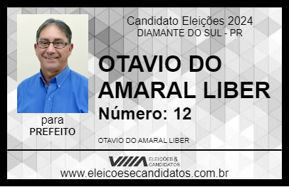 Candidato OTAVIO DO AMARAL LIBER 2024 - DIAMANTE DO SUL - Eleições