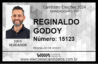 Candidato REGINALDO GODOY 2024 - MANDAGUARI - Eleições