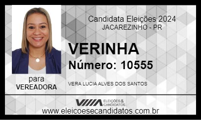 Candidato VERINHA 2024 - JACAREZINHO - Eleições