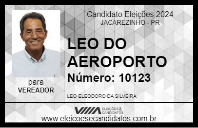 Candidato LEO DO AEROPORTO 2024 - JACAREZINHO - Eleições