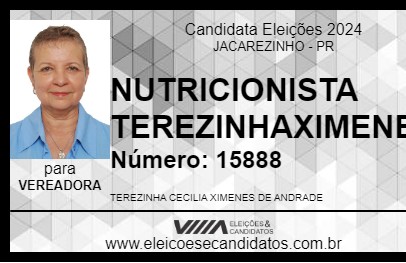 Candidato NUTRI TEREZINHA XIMENES 2024 - JACAREZINHO - Eleições