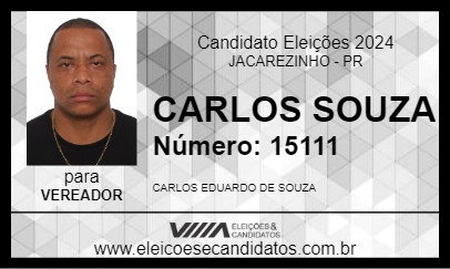 Candidato CARLOS SOUZA 2024 - JACAREZINHO - Eleições