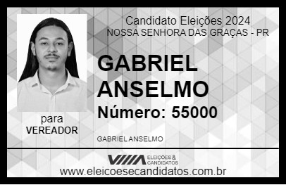 Candidato GABRIEL ANSELMO 2024 - NOSSA SENHORA DAS GRAÇAS - Eleições