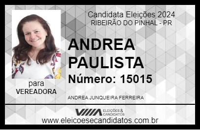 Candidato ANDREA PAULISTA 2024 - RIBEIRÃO DO PINHAL - Eleições