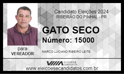 Candidato GATO SECO 2024 - RIBEIRÃO DO PINHAL - Eleições