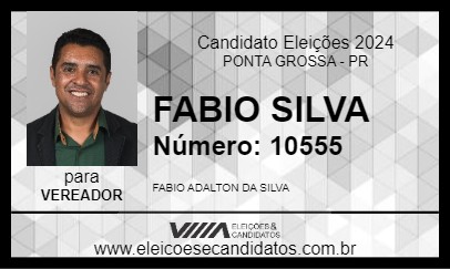 Candidato FABIO SILVA 2024 - PONTA GROSSA - Eleições