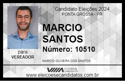 Candidato MARCIO SANTOS 2024 - PONTA GROSSA - Eleições