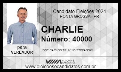 Candidato CHARLIE 2024 - PONTA GROSSA - Eleições