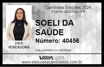 Candidato SOELI DA SAÚDE 2024 - PONTA GROSSA - Eleições