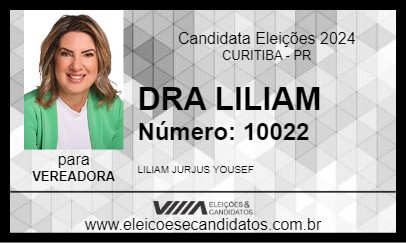 Candidato DRA LILIAM 2024 - CURITIBA - Eleições