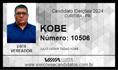 Candidato KOBE 2024 - CURITIBA - Eleições