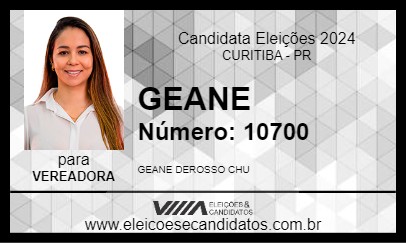 Candidato GEANE 2024 - CURITIBA - Eleições