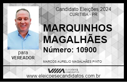 Candidato MARQUINHOS MAGALHÃES 2024 - CURITIBA - Eleições