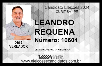 Candidato LEANDRO REQUENA 2024 - CURITIBA - Eleições