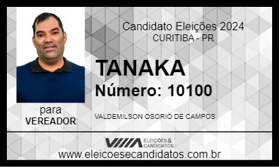 Candidato TANAKA 2024 - CURITIBA - Eleições