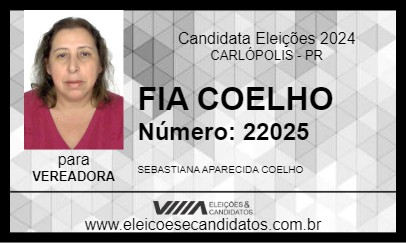 Candidato FIA COELHO 2024 - CARLÓPOLIS - Eleições