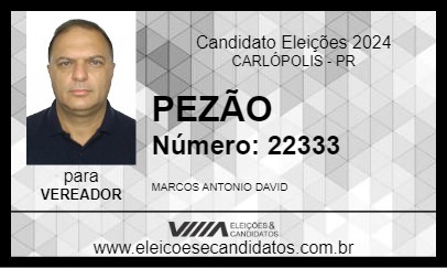 Candidato PEZÃO 2024 - CARLÓPOLIS - Eleições