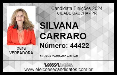 Candidato SILVANA CARRARO 2024 - CIDADE GAÚCHA - Eleições