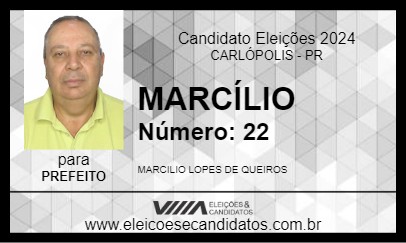 Candidato MARCÍLIO 2024 - CARLÓPOLIS - Eleições