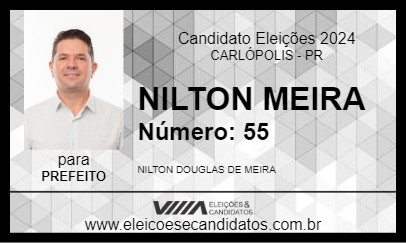 Candidato NILTON MEIRA 2024 - CARLÓPOLIS - Eleições